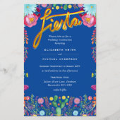 Folkart Blume Fiesta Wedding Einladung Boda (Vorderseite)