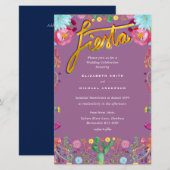 Folkart Blume Fiesta Wedding Einladung Boda (Vorne/Hinten)