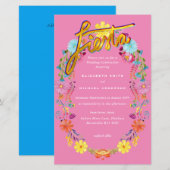 Folkart Blume Fiesta Wedding Einladung Boda (Vorne/Hinten)