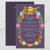 Folkart Blume Fiesta Wedding Einladung Boda (Vorne/Hinten)