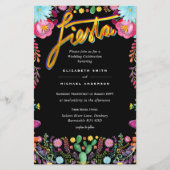 Folkart Blume Fiesta Wedding Einladung Boda (Vorderseite)