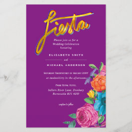 Folkart Blume Fiesta Wedding Einladung Boda