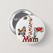 Folkart Mama-T - Shirts und Geschenke Button (Vorne & Hinten)