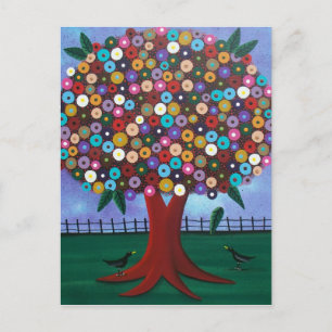 FOLKART Meeting Spot by LORI EVERETT Postkarte