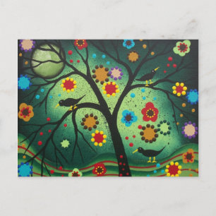 FOLKART Nie allein von LORI EVERETT Postkarte