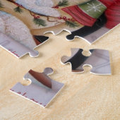 Folkart Schneemann, Lebkuchen-Mann, Puzzle (Seite)