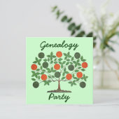 Folkart Stammbaum-Genealogie-Sitzungs-Einladungen Einladung (Stehend Vorderseite)