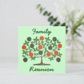 Folkart Stammbaum-Wiedersehen-Party Einladungen (Stehend Vorderseite)