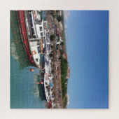 Folkestone Hafen und Fischerboote Puzzle (Horizontal)