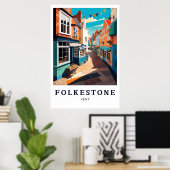 Folkestone Poster, Kent Poster, England Poster (Heimbüro)