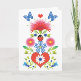 Folkfest-Grußkarte Karte