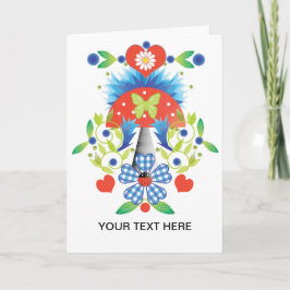 Folkfest-Grußkarte Karte