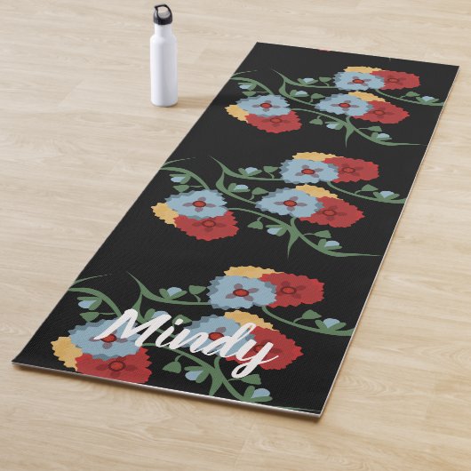 Folkflora Botanischer Yoga-Mat Yogamatte (Beispiel)