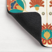 Folkflora mit Vögeln Mousepad (Ecke)