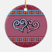 Folkherz Muster Ornament (Hinten)