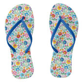 Folkkunst Blume Muster 2 Badesandalen (Fußbett)