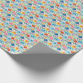 Folkkunst Blume Muster 2 Geschenkpapier (Ecke)