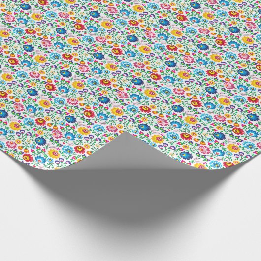 Folkkunst Blume Muster 2 Geschenkpapier (Ecke)