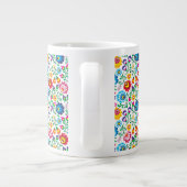 Folkkunst Blume Muster 2 Jumbo-Tasse (Rückseite)