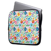 Folkkunst Blume Muster 2 Laptopschutzhülle (Vorderseite Links)