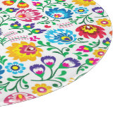 Folkkunst Blume Muster 2 Schneidebrett (Ecke)