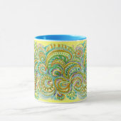 Folkkunstfantasy-Muster Tasse (Zentrum)