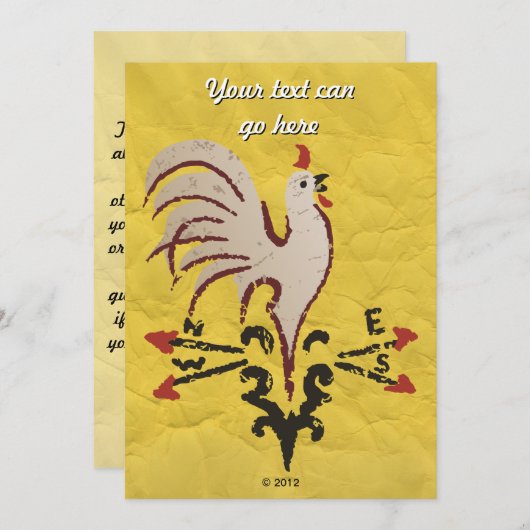 Folkkunststil Einladung (Vorne/Hinten)