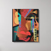 Folklorband Stretched Canvas Print Leinwanddruck (Vorderseite)