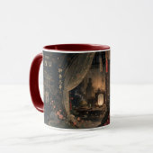 Folklore-Ästhetik-Kunst mit Romantik. Tasse (Vorderseite Links)