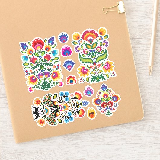 Folklore-Aufkleber Nr. 2 Aufkleber (Notizbuch)