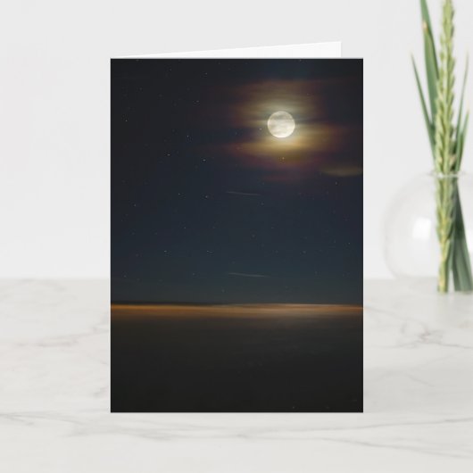 Folklore Beach Night Card Karte (Vorderseite)