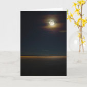 Folklore Beach Night Card Karte (Gelbe Blume)