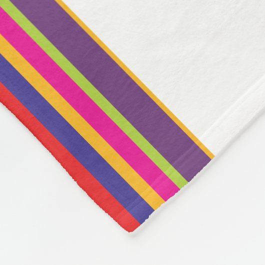 Folklore-Blume, Farbmix 3 Fleecedecke (Ecke)