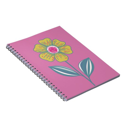 Folklore Blume Spiral Notebook Notizblock (Rechte Seite)