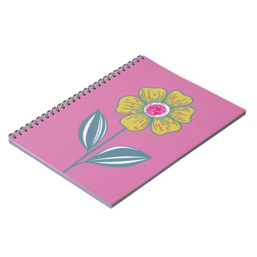 Folklore Blume Spiral Notebook Notizblock (Linke Seite)