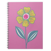 Folklore Blume Spiral Notebook Notizblock (Vorderseite)