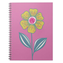 Folklore Blume Spiral Notebook