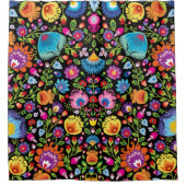 Folklore Blume Wycinanki Duschvorhang (Vorderseite)