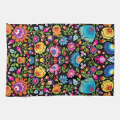 Folklore Blume Wycinanki  Geschirrtuch (Horizontal)