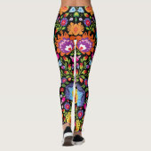 Folklore Blume Wycinanki  Leggings (Rückseite)
