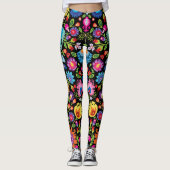 Folklore Blume Wycinanki  Leggings (Vorderseite)