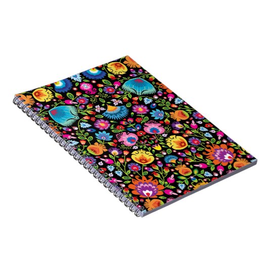 Folklore Blume Wycinanki Notizblock (Rechte Seite)