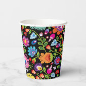 Folklore Blume Wycinanki Pappbecher (Rückseite)