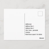 Folklore Blume Wycinanki Postkarte (Rückseite)