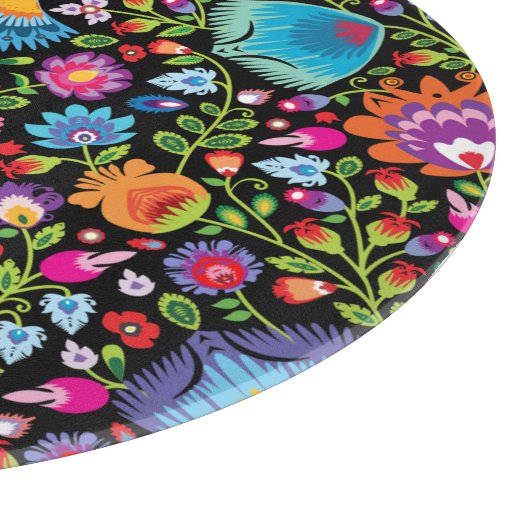 Folklore Blume Wycinanki  Schneidebrett (Ecke)