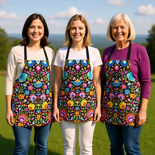 Folklore Blume Wycinanki Schürze