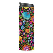 Folklore Blume Wycinanki Thermosbecher (Nach rechts gedreht)