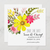 Folklore Blumengarten Save the Date (Vorne/Hinten)