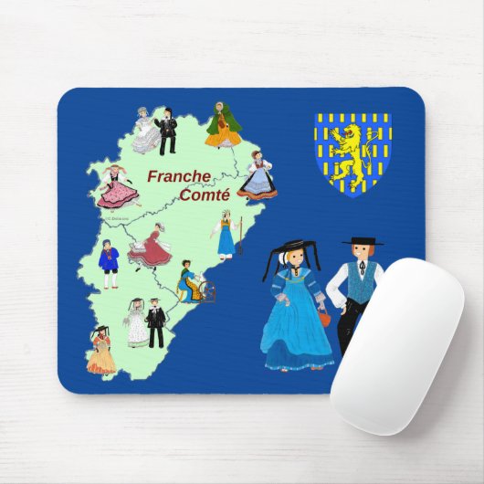 Folklore de Franche-Comté, Frankreich Mousepad (Mit Mouse)