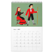 Folklore de Midi- Pyrénées, Frankreich Kalender (Mär 2027)